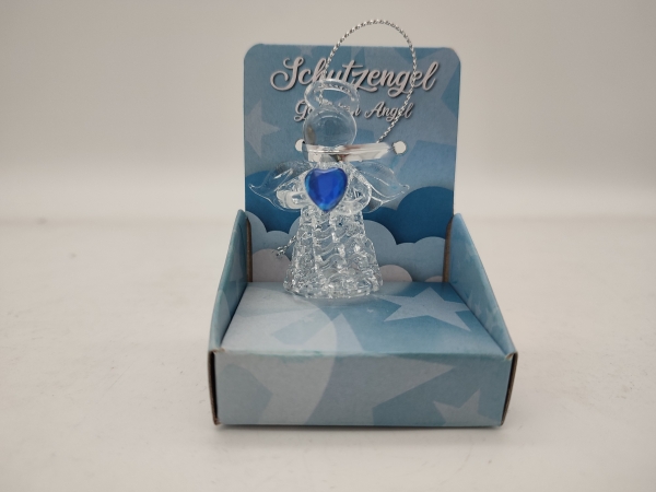Glass angel with birthstone - September